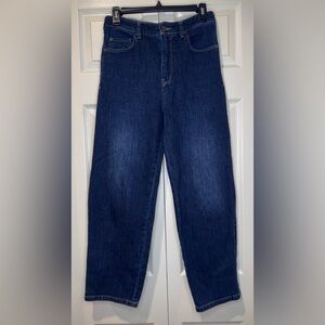 Pilcro Anthropologie Jeans Womens Blue Denim Wide Leg Baggy Loose EUC. Size 27